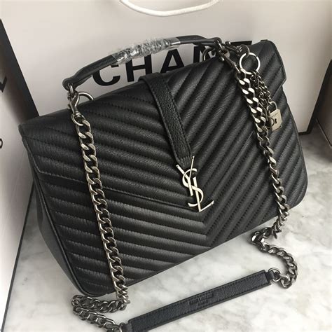 small black ysl bag|ysl small college bag.